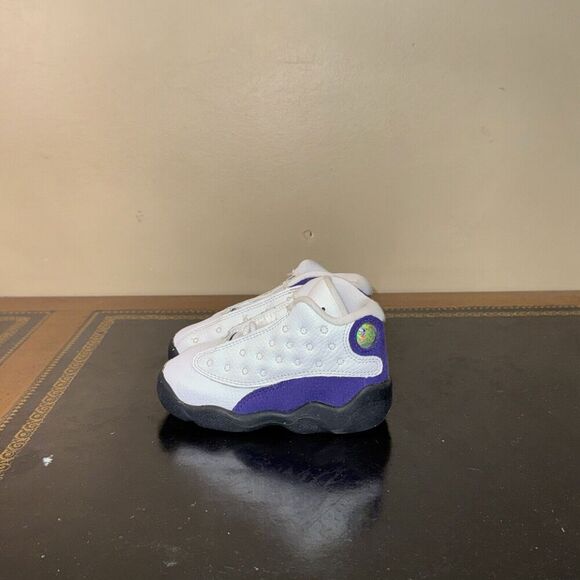 Nike Air Jordan 13 Retro Lakers Purple 414581-105 Td Toddler Size 6C - Picture 2 of 5